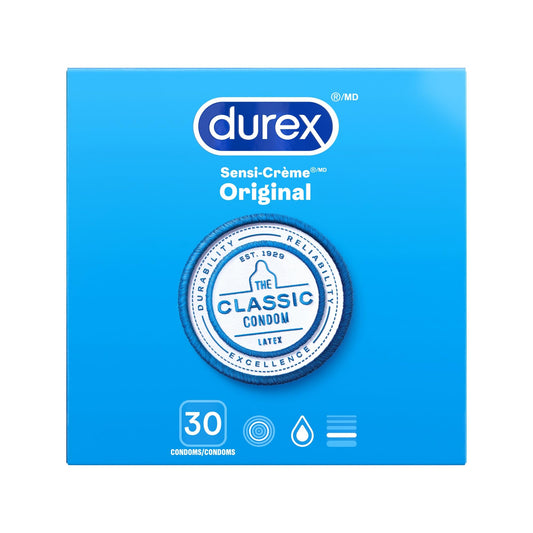 Durex Quality Condoms, Classic Original Lubricated, Mega Value Pack, 30 Count