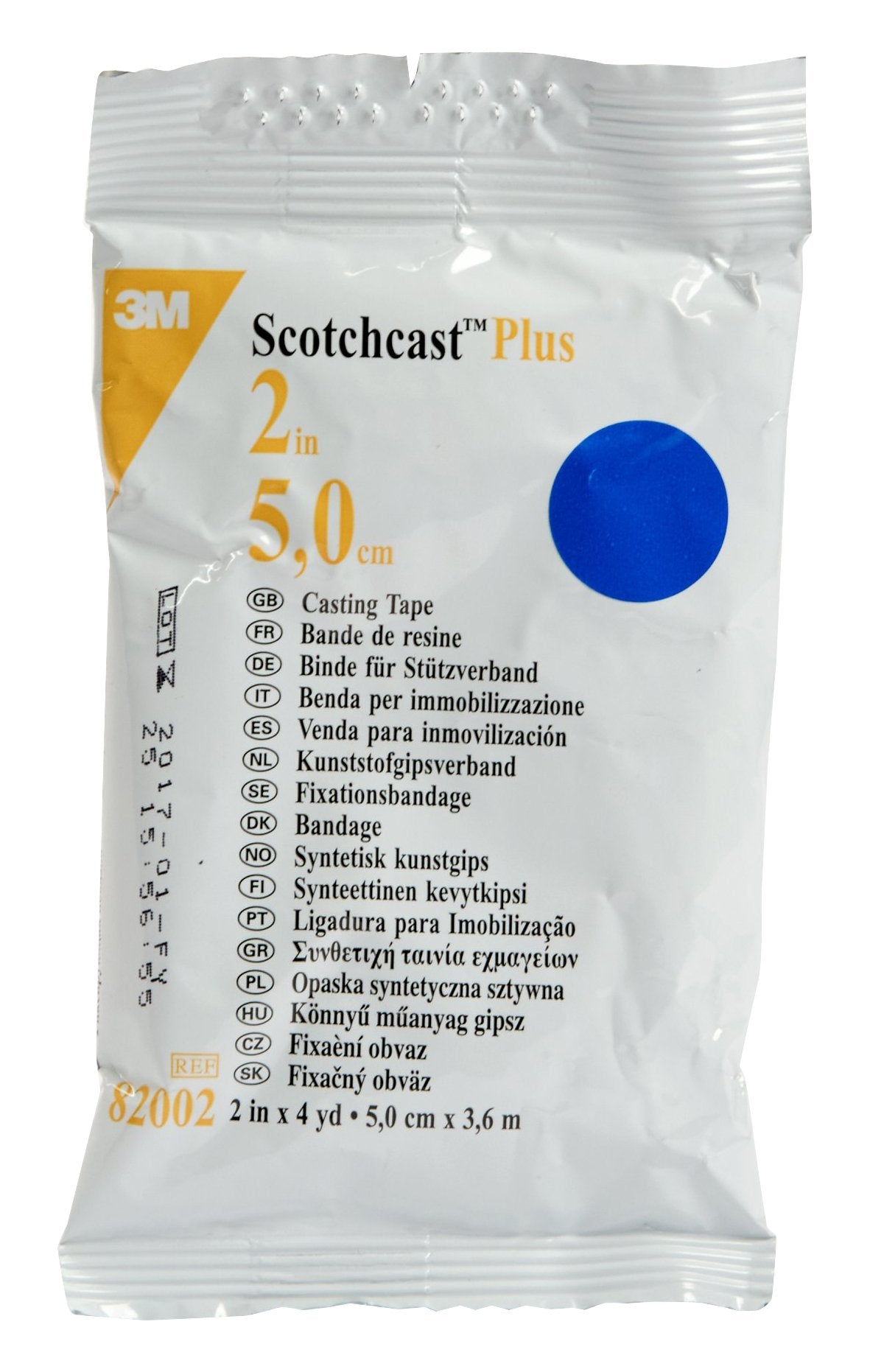 3M Scotchcast 82002B Plus Casting Tape, 2" x 4 yd., Blue (Pack of 10)