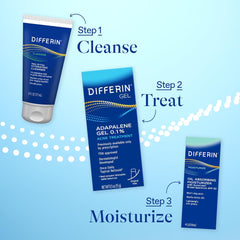 Acne Treatment Differin Gel, 30 Day Supply, Retinoid Treatment for Face with 0.1% Adapalene 15g Tube