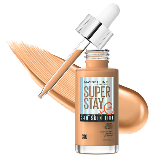 Maybelline New York Super Stay Up To 24H Skin Tint Foundation, skin-like coverage, with Vitamin C*, Shade 310, 30 ml