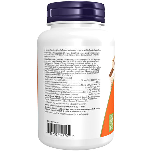 Now Foods Papaya Enzyme Chewable 180Loz