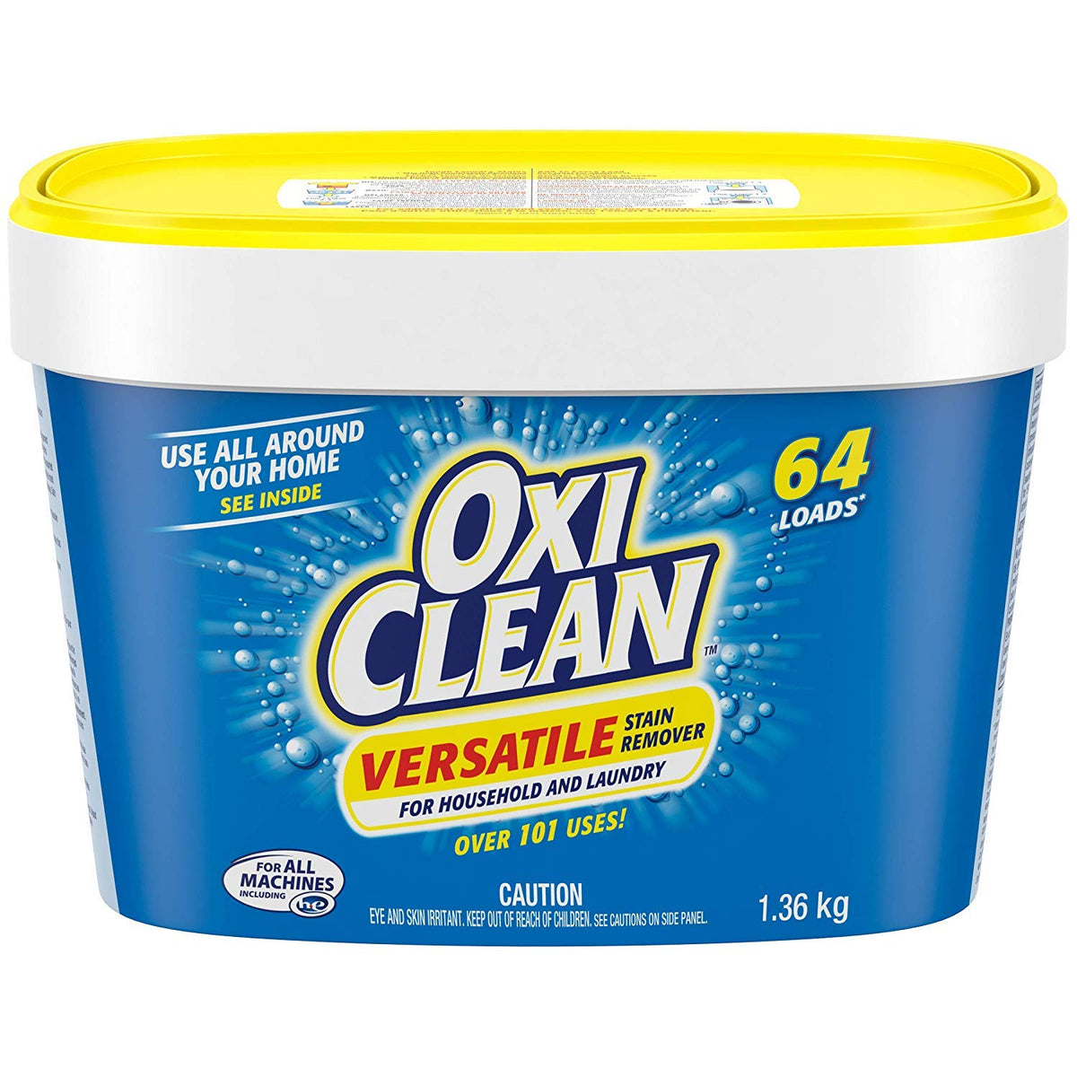 OxiClean All-Purpose Stain Remover Powder for Household, Laundry, Carpet, and Upholstery - Colour Safe, Chlorine Bleach Free, 1.36 kg