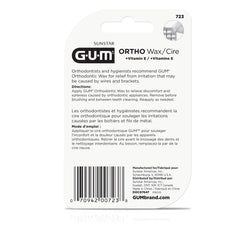 GUM - 723RQC Orthodontic Wax with Vitamin E and Aloe Vera, for Braces, Wires & Partial Dentures