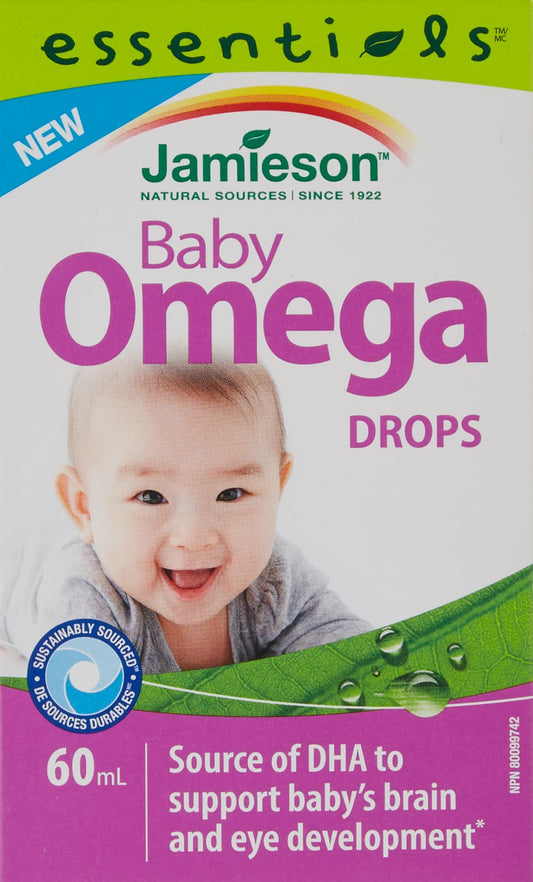 Jamieson Baby Omega Drops NEW 60ml Liquid