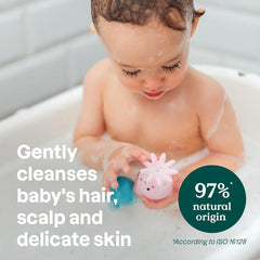 ATTITUDE Baby 2-in-1 Shampoo and Body Wash, EWG Verified, Dermatologically Tested, Vegan, Unscented, 473 mL