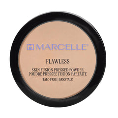 Marcelle Flawless Skin Fusion Pressed Powder, Buff Beige, Talc-Free, Natural Matte Finish, Silky Texture, Hypoallergenic, Fragrance-Free, Cruelty-Free, Paraben-Free, Non-Comedogenic, Mineral Oil-Free, 7 g