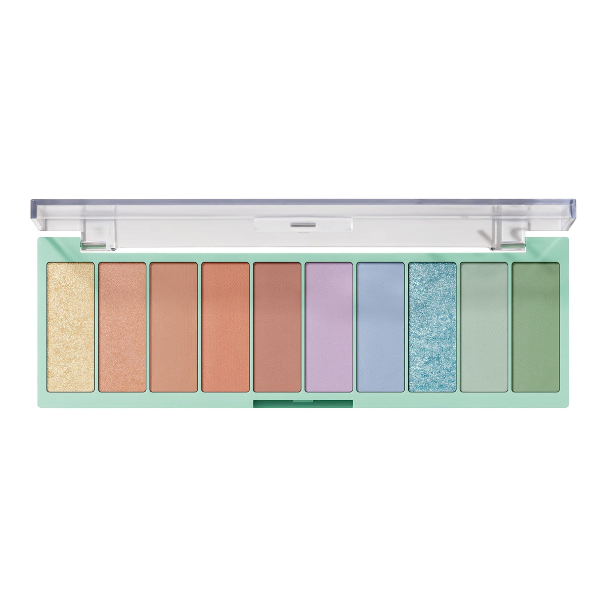 e.l.f. Perfect 10 Eyeshadow Palette, Ten Ultra-pigmented Shimmer & Matte Shades, Vegan & Cruelty-Free, So Bright Now