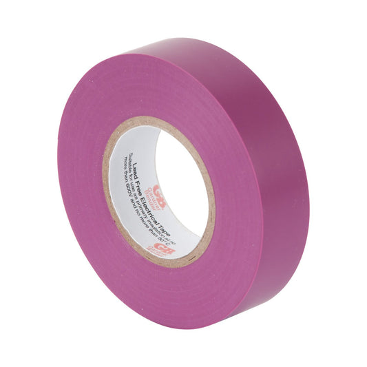 Gardner Bender GTV-667P Electrical Tape, ¾ in x 66 ft, Durable, Easy-Wrap, Flame Retardant, Violet