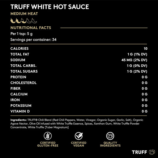 TRUFF - White Truffle Hot Sauce 6x170g