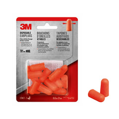 3M 92050-00000T Non-corded Disposable Earplugs, 4 Pairs (NRR 32 dB) Yellow