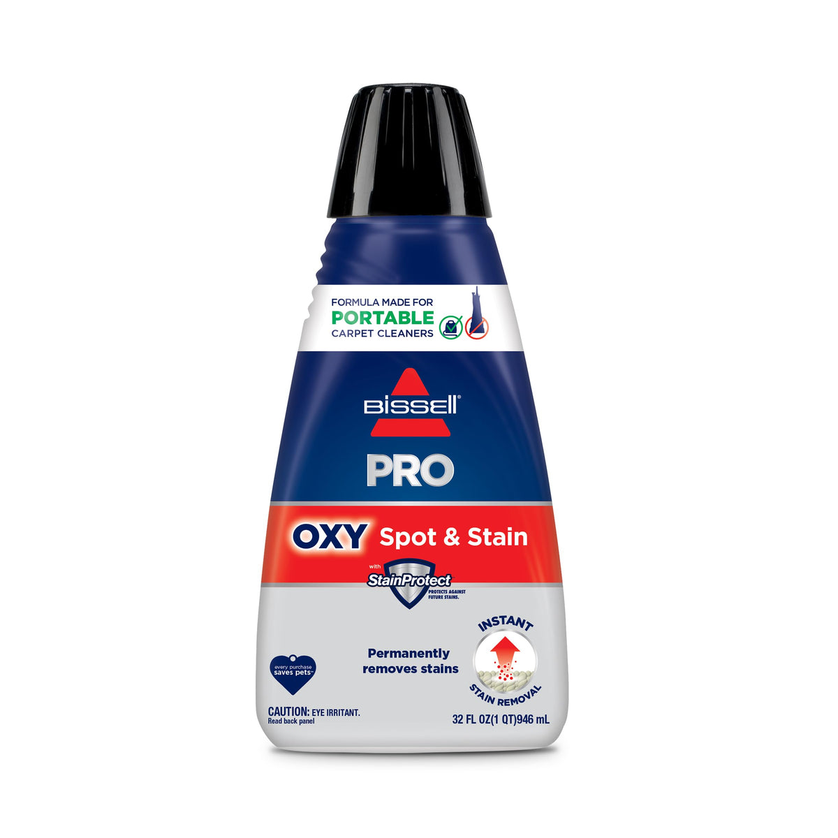 Bissell Professional Spot and Stain + Oxy Portable Machine Formula, 32 oz, Single, 32 Fl Oz