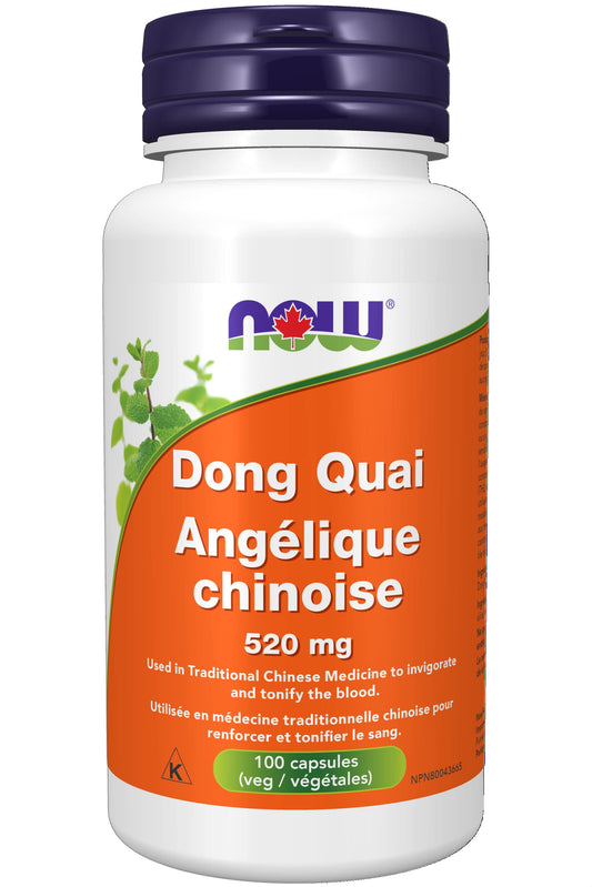 NOW Supplements, Dong Quai (Angelica sinensis) 520 mg, Female Support*, 100 Veg Capsules