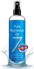 Seven Minerals, Pure Magnesium Oil Spray - Big 12 oz (Lasts 24 Months) - USP Grade Magnesium Spray, No Unhealthy Trace Minerals - from Ancient Underground Permian Seabed in USA, Free eBook Included