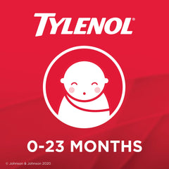 Tylenol Infants' Drops for Fast Fever and Pain Relief, White Grape Flavour, Dye Free, 15 mL Acetaminophen for Teething Pain, Immunization Pain