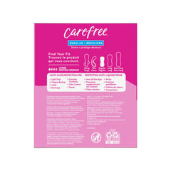 Carefree Acti-Fresh Panty Liners, Soft and Flexible Feminine Care Protection, Regular, 120 Count