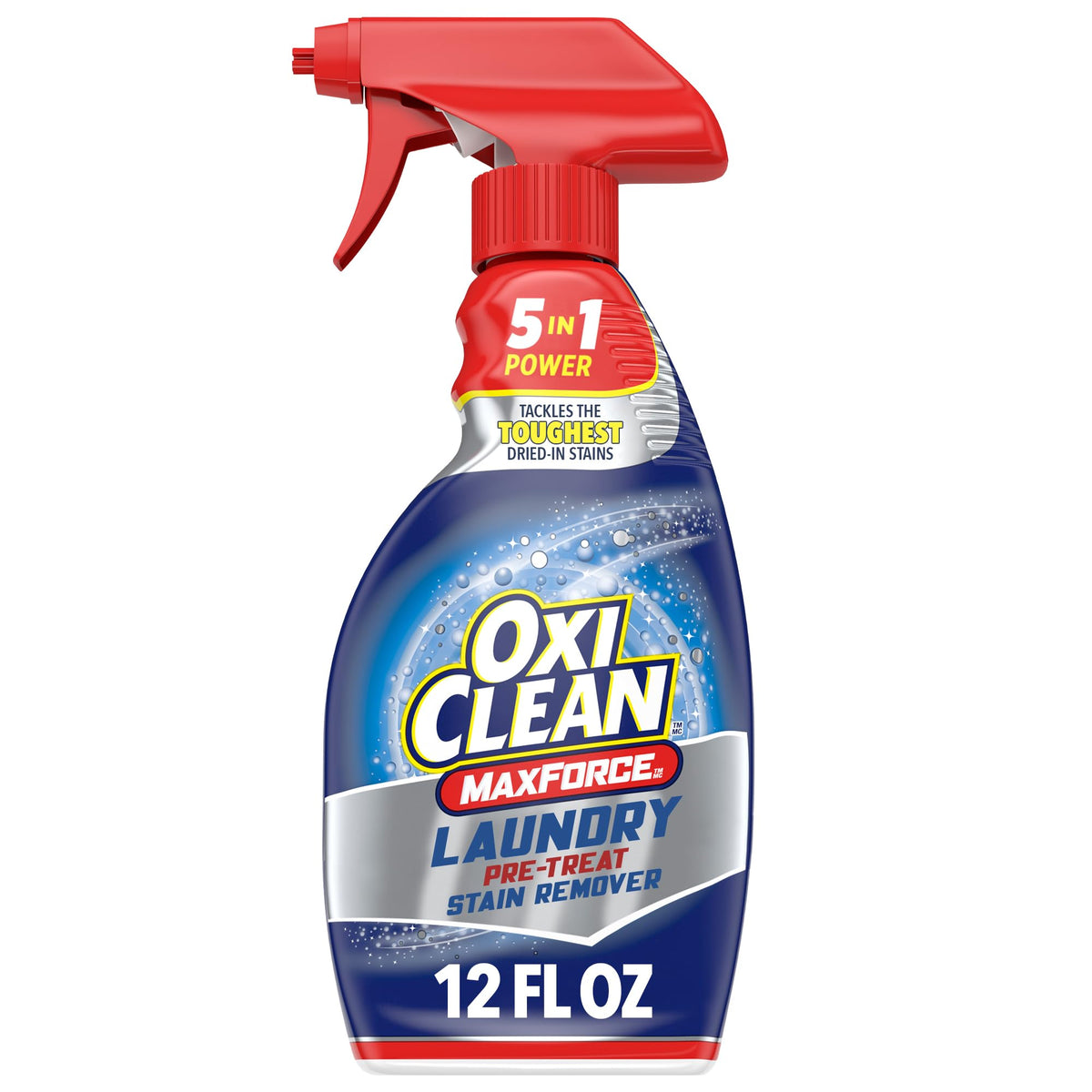 OxiClean MaxForce Enzyme Laundry Stain Remover Spray, Effective on Grease, Blood, Wine Stains and More - Colour Safe, Chlorine Bleach-Free, 354 mL