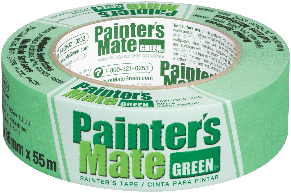 Painter's Mate 240446 8-Day Painting Tape, Green (Single Roll), 1.41"x 60 yd