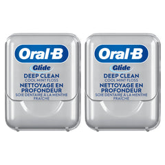 Oral-B Glide Pro-Health Deep Clean Cool Mint Dental Floss, Value 2 Pack (40m Each)