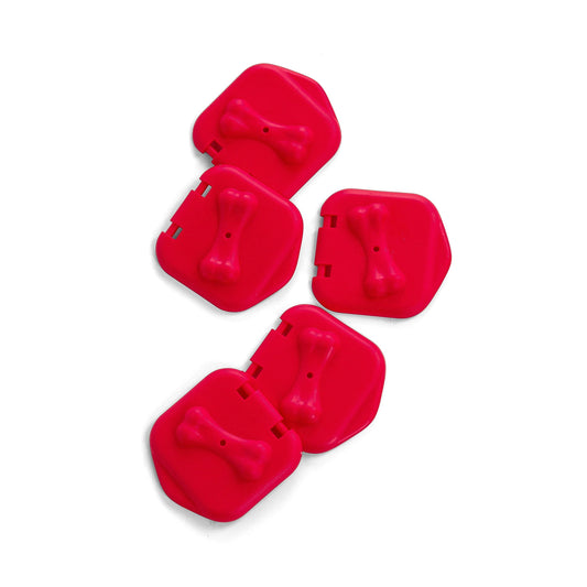 Outward Hound by Nina Ottosson Outward Hound Nina Ottosson Extra Doors for Dog Brick Dog Puzzle - 5 Pack, Red