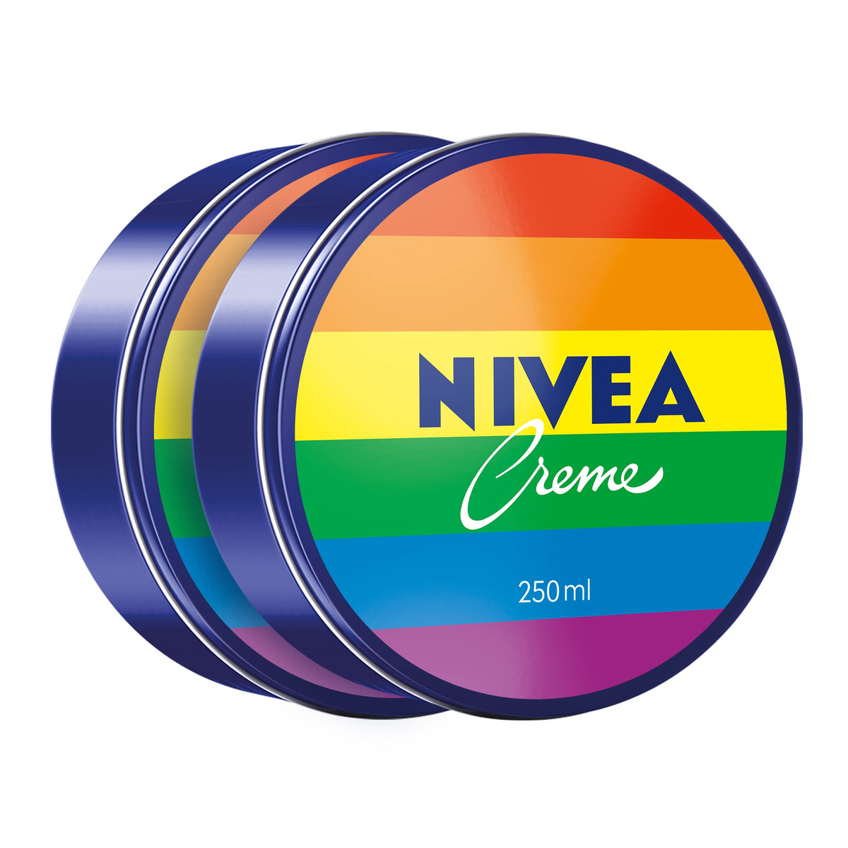 NIVEA Creme Pride Edition, All-Purpose Moisturizing Cream, Face, Hand, Body Cream, Deep Nourishment, Daily Body Moisturizer for All Skin Types Normal to Dry and Sensitive, 2 x 250mL