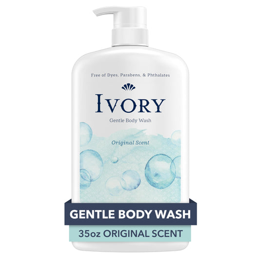 Ivory Mild & Gentle Body Wash, Original Scent, 1.03 L