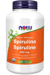 NOW Supplements, Organic Spirulina 500 mg with Vitamins, Minerals and GLA (Gamma-Linolenic Acid), 500 Tablets