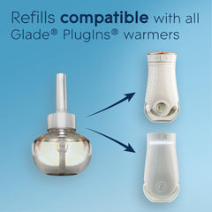 Glade PlugIns Air Freshener Oil Refill, Scented and Essential Oils for Home and Bathroom, Lavender and Vanilla, 2 Count