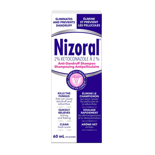 Nizoral Anti-dandruff and Dry Scalp Shampoo, 60 ml.