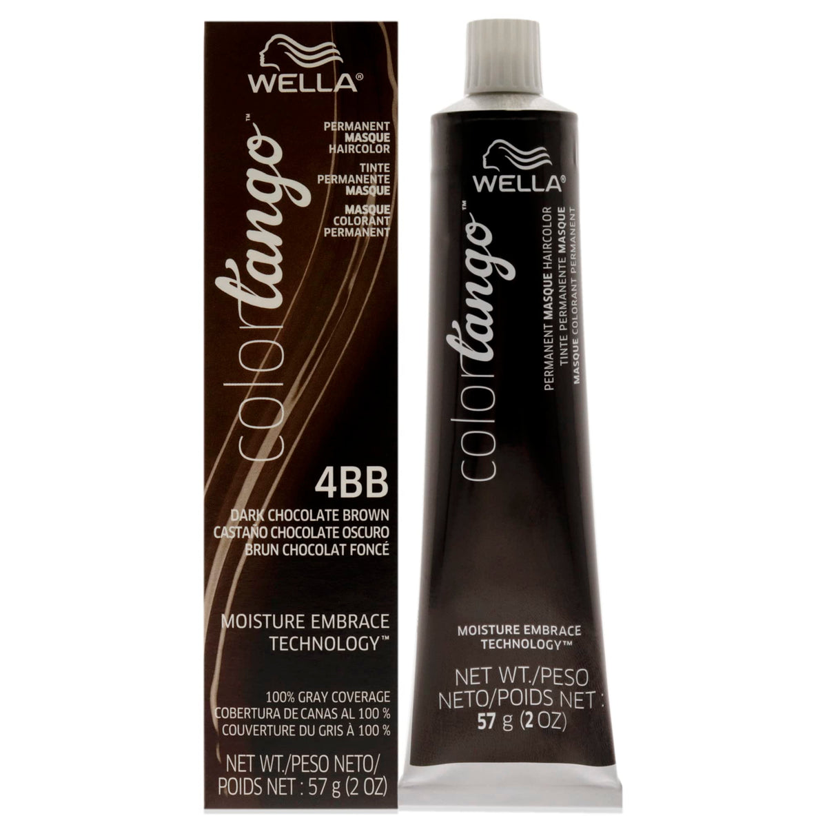 Wella Color Tango Permanent Cream Hair, 4BB Medium Intense Brown