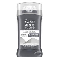 Dove Men+Care Cool Silver 72H Deodorant Stick for Men with Vitamin E, Triple Action Moisturizer and Non-Irritant Formula for Odour Protection, 85g