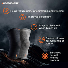 Incrediwear Sleeves - Knee Grey