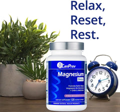 CanPrev Magnesium Bisglycinate Chelated + GABA & Melatonin | 120 Caps | Muscle Health, Bone Health and Cramp Relief