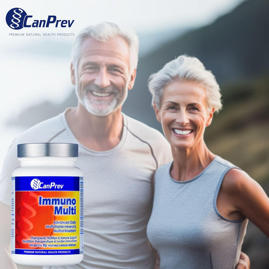 CanPrev Immuno Multi | 90 v-caps | N-Acetyl-Cysteine + Resveratrol | 21 Essential Vitamins and Minerals along with 10 Powerful Antioxidants l Advanced Daily Multivitamin