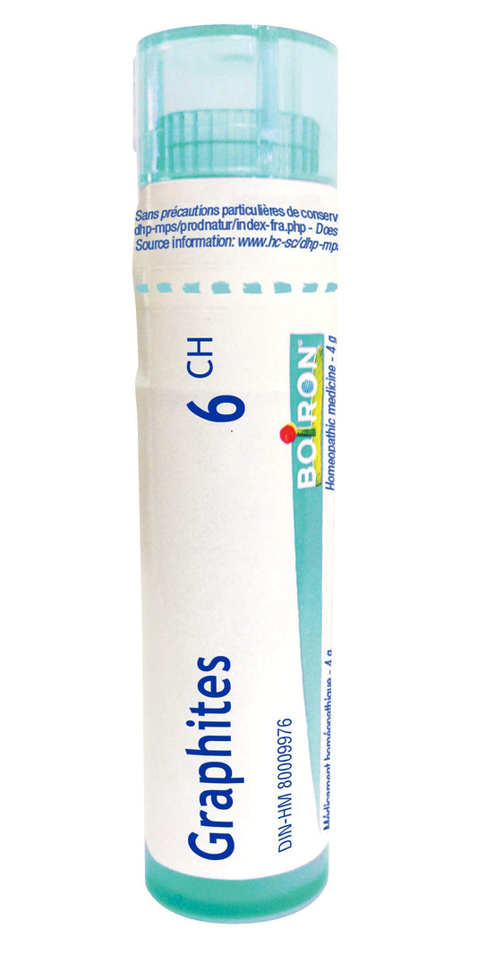 Graphites 6ch .Boiron homeopathic medicine -4g.