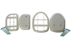 Dreambaby Growing Safety Retractable Gate Spacers - Baby Gate Mounting Kit - Suitable with Baseboard Thickness .50" to .75" - Beige