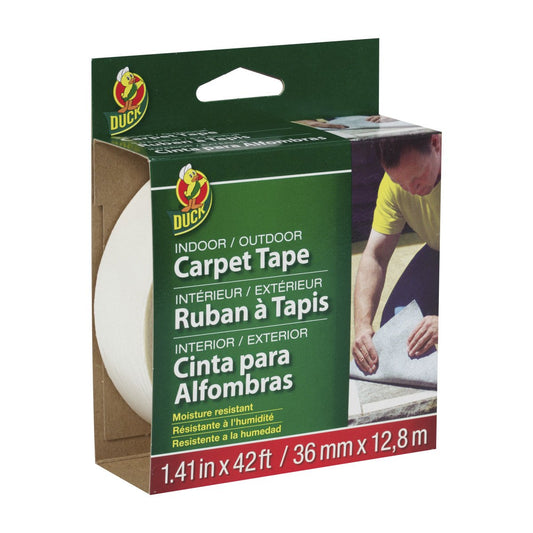 Duck 392907 Indoor/Outdoor Carpet Tape, 1.41"x 42', Single Roll