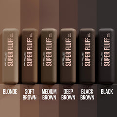 Maybelline New York Superfluff Brow Mousse, All-Day Wear, Full Brows, Airy Volumising Mousse, Soft Brown, 5ml