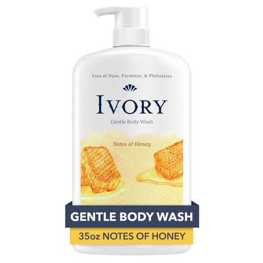 Ivory Mild & Gentle Body Wash, Milk & Honey Scent, 35oz