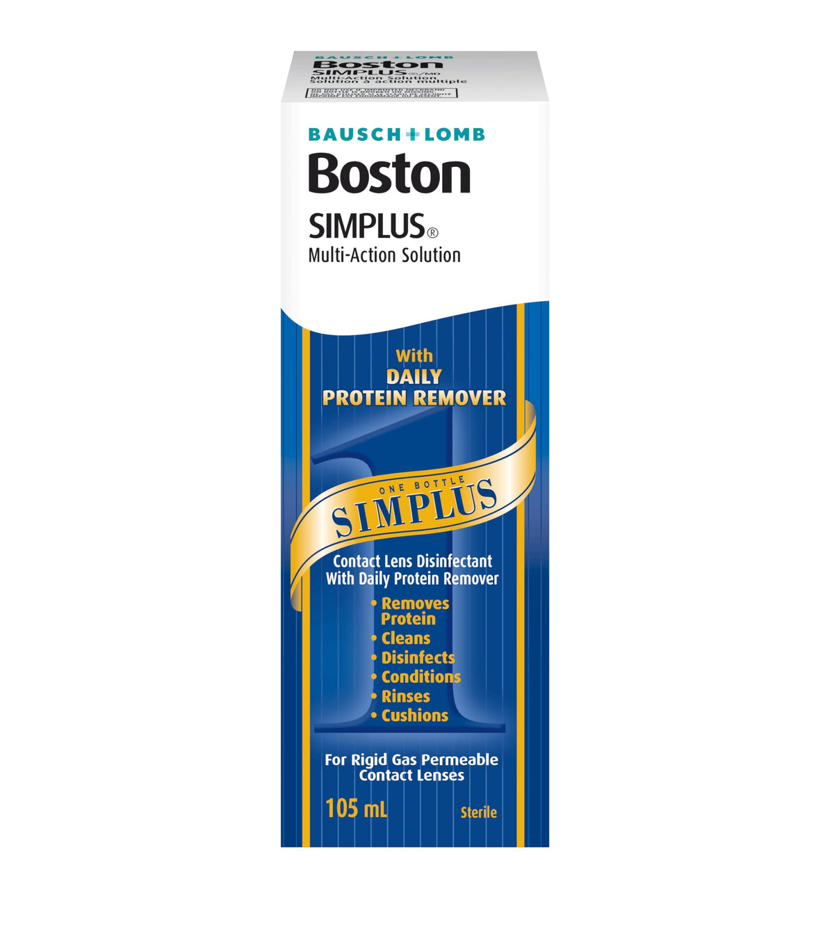 Bausch & Lomb Boston Simplus Multi-Action Solution, 105ml