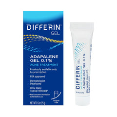 Acne Treatment Differin Gel, 30 Day Supply, Retinoid Treatment for Face with 0.1% Adapalene 15g Tube