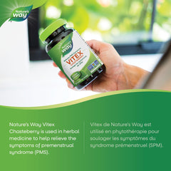 Nature's Way Vitex Chasteberry – Herbal Supplement To Help Relieve PMS Symptoms, Normalize Hormones And Stabilize Menstrual Cycle Irregularities – Non-GMO - 100 Vegetarian Capsules