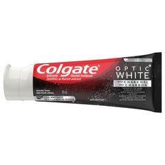 Colgate Optic White with Charcoal Toothpaste, Cool Mint Paste, 90 mL