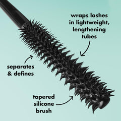 e.l.f. Lash XTNDR Mascara, Made With Tubing Technology For The Look Of Lash Extensions, Clump & Flake Free, Vegan & Cruelty-Free, Deep Brown