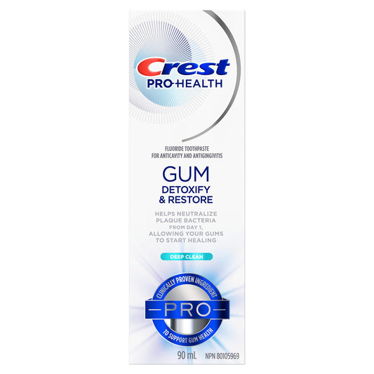 Crest Pro-Health Toothpaste Gum Detoxify and Restore, Deep Clean, 90 mL