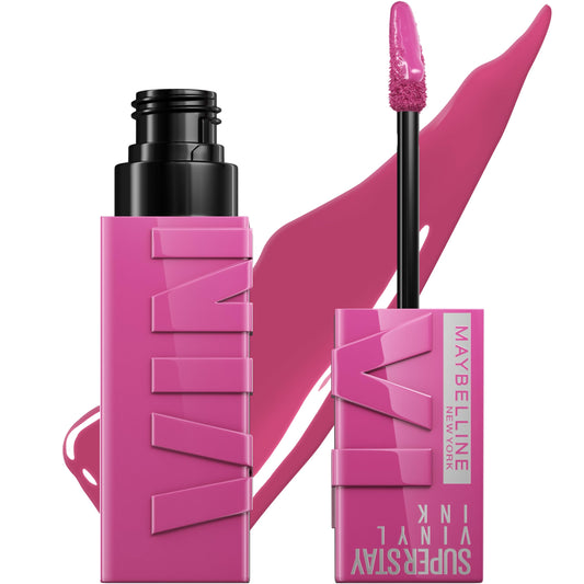 Maybelline New York Super Stay Vinyl Ink Longwear No-Budge Liquid Lipcolor, Highly Pigmented Color and Instant Shine, Edgy, 4.2ml