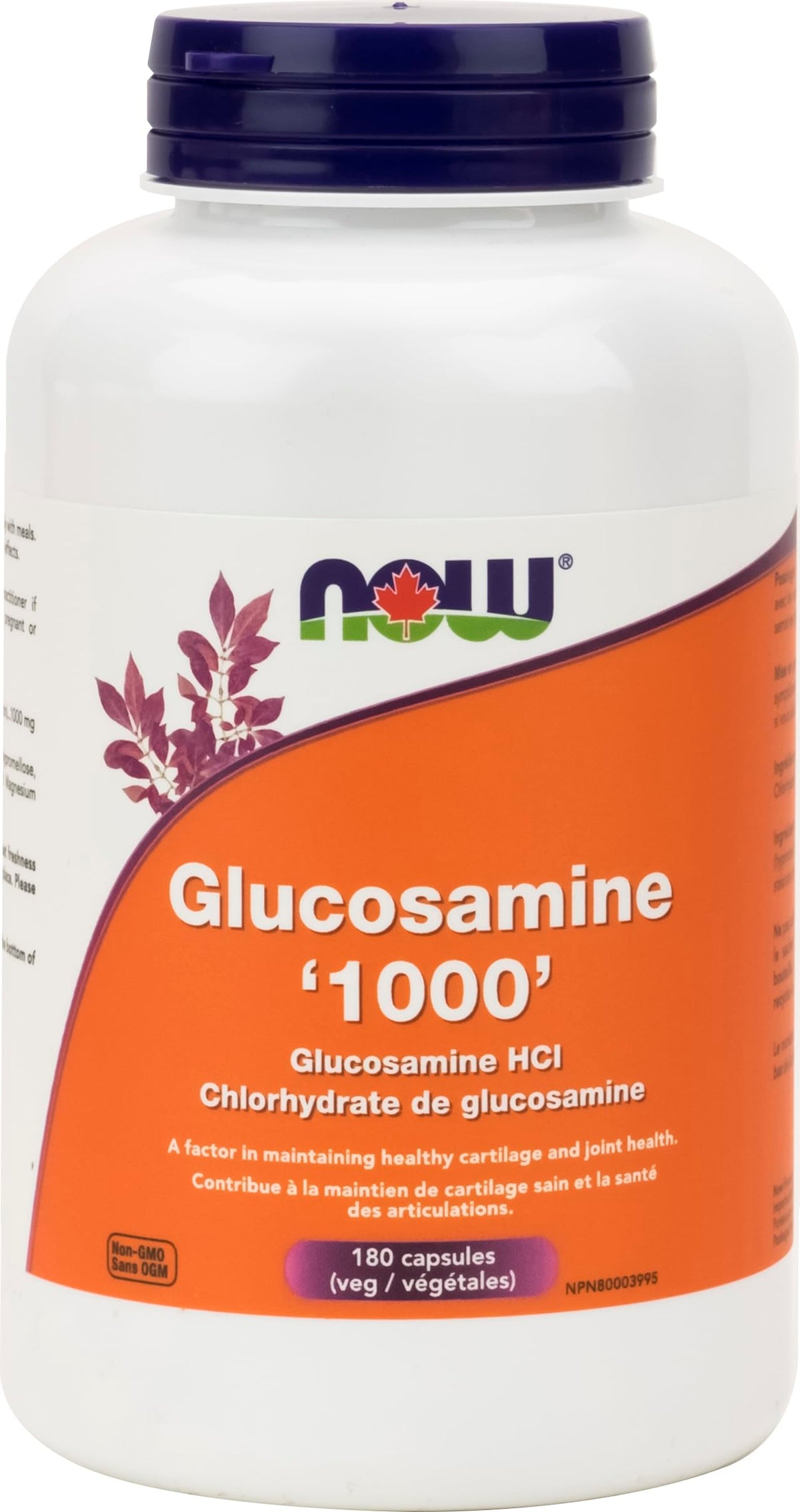 NOW Supplements, Glucosamine '1000', 1000 mg Per Capsule, 180 Veg Capsules