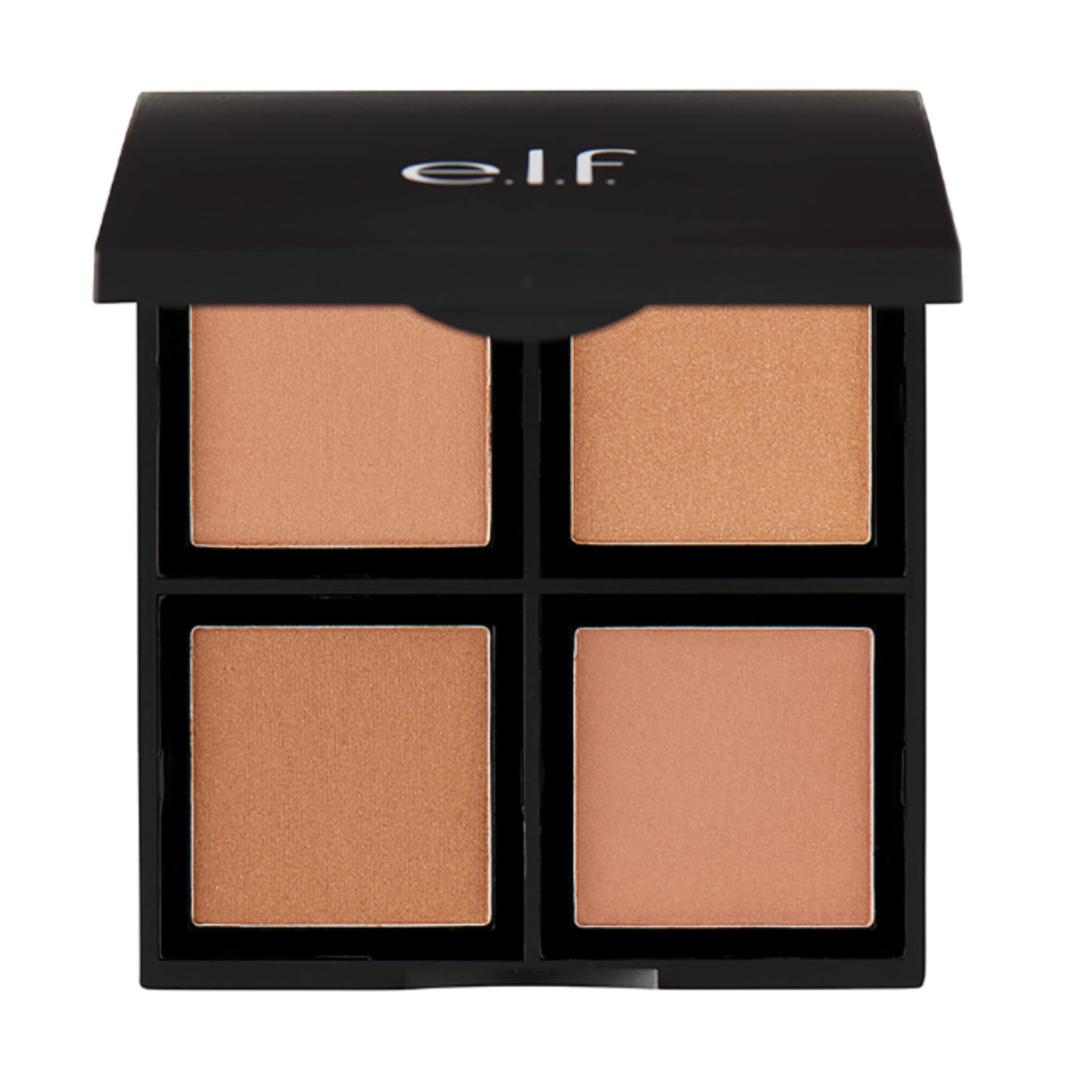 e.l.f. Bronzer Palette, Powder Bronzer Palette For Sunkissed Sculpted Glow, Use On Forehead, Cheeks, Ears & Jawline, Bronzed Beauty