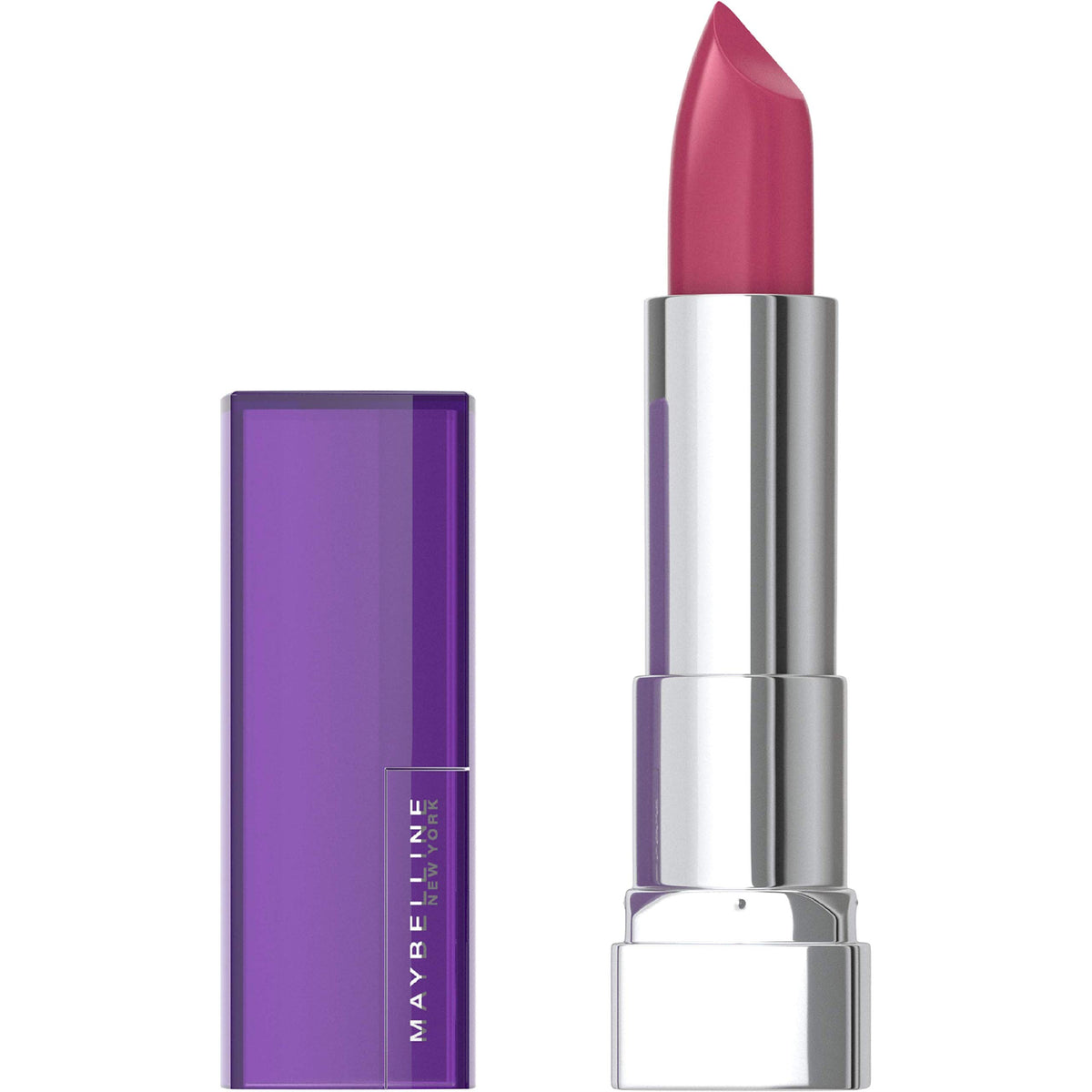 Maybelline Color Sensational Lipstick, Lip Makeup, Cream Finish, Hydrating Lipstick, Nude, Pink, Red, Plum Lip Color, Blissful Berry, 0.15 oz; (Packaging May Vary)