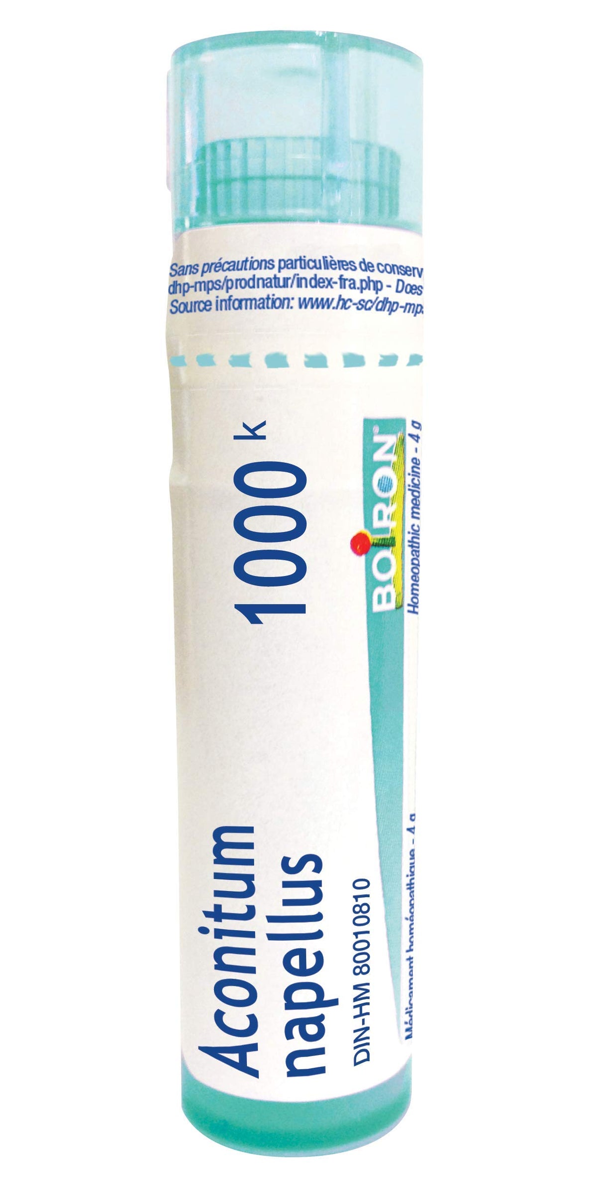 Aconitum Napellus 1000k Boiron Homeopathic Medicine,4g.