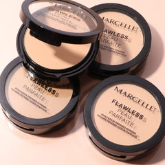 Marcelle Flawless Skin Fusion Pressed Powder, Buff Beige, Talc-Free, Natural Matte Finish, Silky Texture, Hypoallergenic, Fragrance-Free, Cruelty-Free, Paraben-Free, Non-Comedogenic, Mineral Oil-Free, 7 g